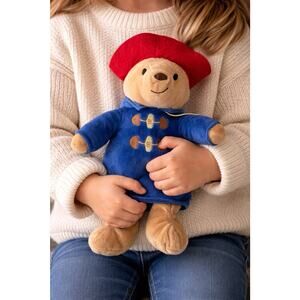 Kohl’s Cares Paddington Bear Plush 12” Blue Coat Red Hat Stuffed Animal